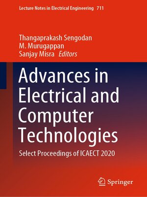 cover image of Advances in Electrical and Computer Technologies